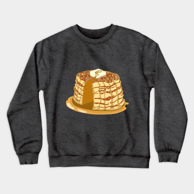 Pancakes for Breakfast Crewneck Sweatshirt by SmokyWaterStudio